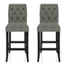 Brandta Tufted Bar Chairs - Set of Two