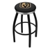 Black Wrinkle Vegas Golden Knights Swivel 30-Inch Bar Stool with Chrome Accent Ring