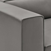 Mingle Vegan Leather 2-Piece Sectional Sofa Loveseat - Gray - MOD13285