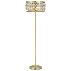 Argyra 60"H Floor Lamp - Sand Brass 