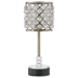 Auriana 23.5"H Table Lamp - Antique Brass Finish Metal - Crystal Shade