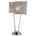 Arcane 26"H Table Lamp with Smoked Crystals - Smoke Nickel