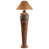 Ambiance 62"H Floor Lamp - Hydrocal - Indian Deer Brown - Parchment Shade