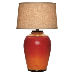 Aetheria 29"H Table Lamp - Hydrocal - Light Red Wood 