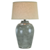 Aetheria 29"H Table Lamp - Slate Trans Hydrocal - Fabric Shade