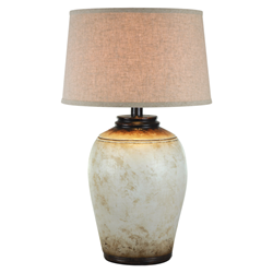 Aetheria 29"H Table Lamp - Walnut White Wash Hydrocal 