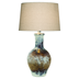 Astara 29"H Table Lamp - Adobe Multi Fabric Shade - Hydrocal Material