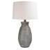 Astoria 27.5"H Table Lamp - Hydrocal - Rustic Clay - Fabric Shade