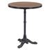 Gazebo 23"W x 23"L Dining Table Walnut - Black Legs