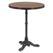 Gazebo 23"W x 23"L Dining Table Walnut - Black Legs - ZUO5827