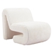 Opam Accent Chair - White - Corduroy 100% Polyester Fabric - ZUO5984