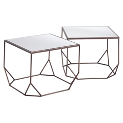 Arzon Coffee Table Set - Bronze - 2-Piece 