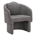 Olya Accent Chair - Truffle Gray - Powder Coated Steel Legs