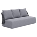 Mekan Sofa Gray - Black Frame - ZUO6699