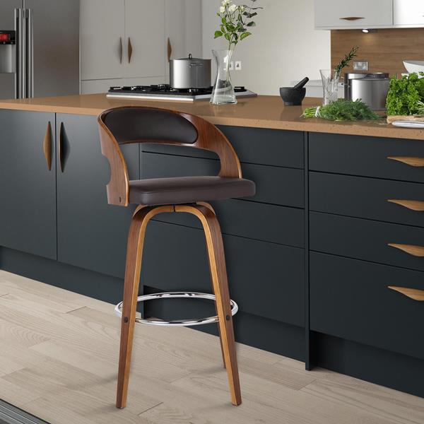 brown counter height bar stools