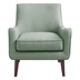 Mist Accent Chair - Seafoam Polyester Upholstery - Espresso Finish Legs