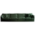 Eugene 146" Free Combination Modular Sofa - Green Chenille Fabric Upholstery - Solid Wood Frame