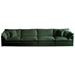 Eugene 146" Free Combination Modular Sofa - Green Chenille Fabric Upholstery - Solid Wood Frame - CAB1014