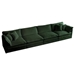 Eugene 146" Free Combination Modular Sofa - Green Chenille Fabric Upholstery - Solid Wood Frame - CAB1014