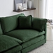 Eugene 146" Free Combination Modular Sofa - Green Chenille Fabric Upholstery - Solid Wood Frame - CAB1014