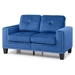 Jardyn Loveseat - 58" - Navy Blue Velvet Upholstery - Kiln Dried Hardwood Frame with Hand Applied Nailheads Accents - CAB1078