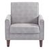 Aurora Cove Single Sofa Chair - 32" - Light Grey Fabric Upholstery - Solid Wood Frame and Legs