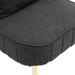 Calanthia Accent Chair - Black Boucle Upholstery - Golden Metal Frame and Legs - CAB1092