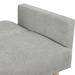 Xavi 76" Multi-Functional Futon Sofa Bed - Grey Snowflake Velvet Fabric Upholstery - Tapered Wood Legs - CAB1106