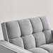 Veloce 35" Three-in-One Sofa Bed Chair - Grey Velvet  - White Eucalyptus Wood Frame - CAB1108