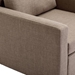 Brixton 35" Single Seat Module Sectional Sofa - Brown Linen Fabric  - Rubberwood Legs - CAB1168