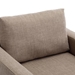 Brixton 35" Single Seat Module Sectional Sofa - Brown Linen Fabric  - Rubberwood Legs - CAB1168