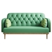 Elysiar 55" Loveseat - Green Solid Wood Frame with Tulip Pattern Fabric Upholstery - CAB1206