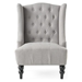 Ipsley Accent Chair - Hi-Back Club - Silver Upholstery - CAB1227