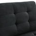 Ellington 26" Single Chair for Modular Sectional - Black Velvet - Eucalyptus Wood Frame - CAB1269