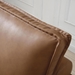 Tenebris 78" Faux Leather Ottoman Sofa Bed - Brown - CAB1289