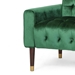 Wellesley Velvet Loveseat - Emerald - Gold-Accented Legs - CAB1304