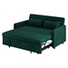 Wantage 54" Sofa pull Out Bed with 2 Pillows - Green Velvet Fabric - Solid Wood Frame - CAB1349