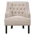 Orchard Accent Chair - Beige Multi Chenille Upholstery - Black Finish Legs