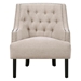 Orchard Accent Chair - Beige Multi Chenille Upholstery - Black Finish Legs - CAB1353