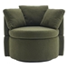 Eccleston Swivel Accent Chair with Storage and Back Cushion - Green - CAB1366