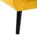 Village Green Accent Chair - Modern Ergonomics - Yellow Velvet - Black Legs - CAB1392