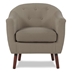 Kaidair Accent Chair - Textured Beige - Espresso Finish Legs