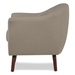 Kaidair Accent Chair - Textured Beige - Espresso Finish Legs - CAB1412