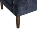 Palm Springs Accent Chair - Button Tufted - Navy - Dark Coffee Finish Legs - CAB1415