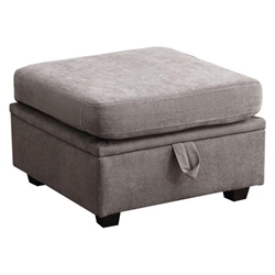 Sawyerly Modular Sectional Sofa Ottoman Module - Grey Fabric 