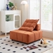 Kirkstall Modular Sectional Armless Chair with Removable Back Cushion - Caramel - CAB1423