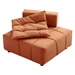 Kirkstall Modular Sectional Armless Chair with Removable Back Cushion - Caramel - CAB1423