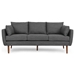 Uptonhall 76" 3 Seater Sofa - Charcoal - Birchwood Legs - CAB1427