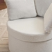 Eccleston Swivel Accent Chair with Storage and Back Cushion - Ivory - CAB1428