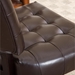 Bloomhaven Accent Chair - Brown Blended Leather - Oversized Seating - Espresso Finish Legs - CAB1434